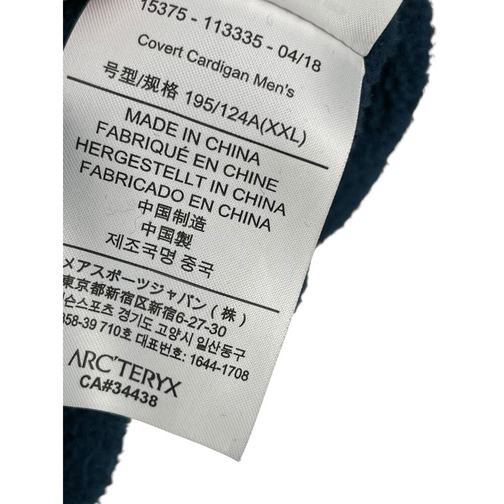 Arc’teryx Covert Cardigan Jacket Full Zip Fleece Blue Size XXL - Picture 8 of 9